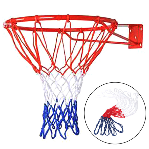 Standard Basketball Net Nylon Hoop Goal Standard Fælge Til kurv Multicolor 1Pcs