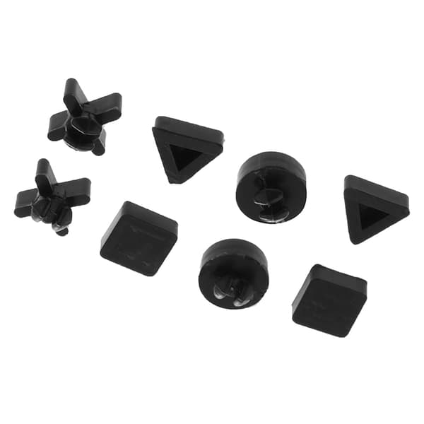 Silikonebundgummifodpuder Dækhætte til PS4 Pro Slim Cons Black pro