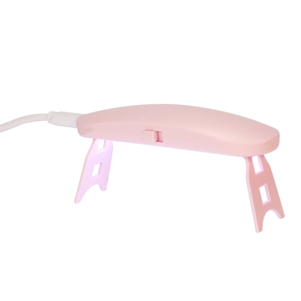 6W Mini UV LED-lampe USB Charging Gel Polish Curing hine Nail Dr Pink One Size