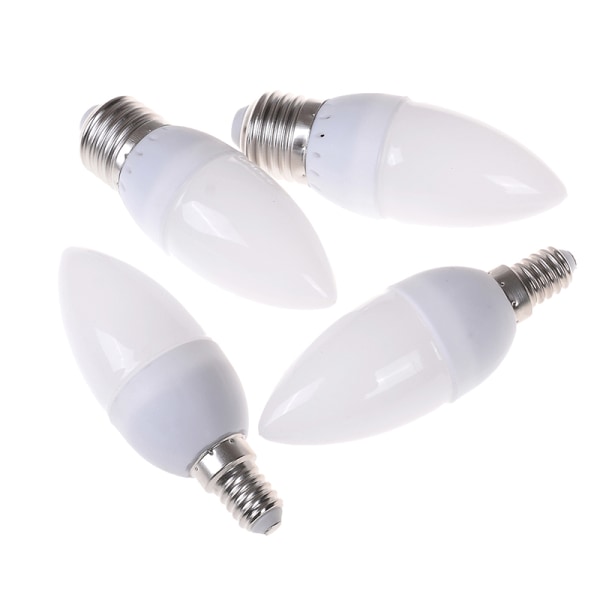 1 Stk E14 E27 Led Lysekrone Lys Lyspære Naturlig Hvit Varm White E14 White