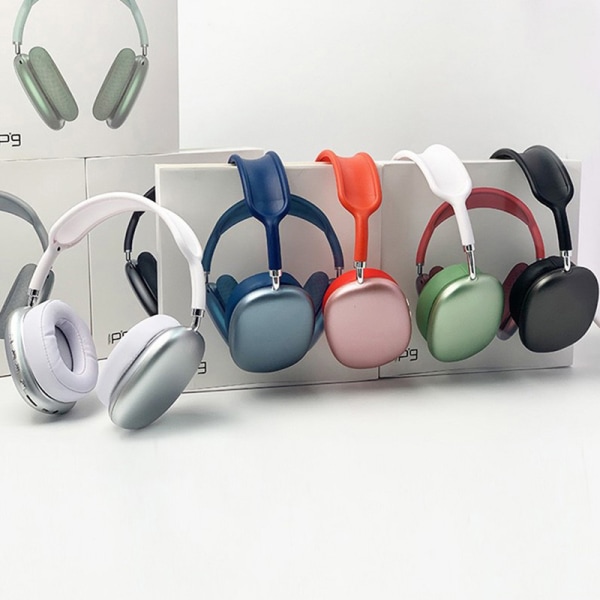 Uusi P9-Max TWS Bluetooth -kuuloke langattomat päähän kiinnitettävä kuuloke white Onesize