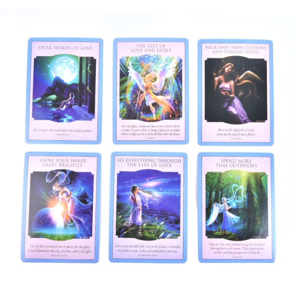 Love Light Divine Guidance Oracle 44 kpl / set englantilainen Tarot-kortti Multicolor Love & light tarot