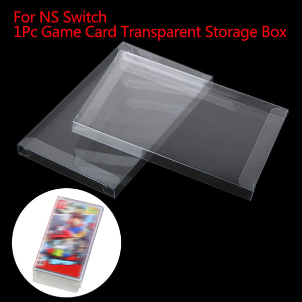 Game Card Color Box Protector Collection Transparent opbevaring Bo A one size