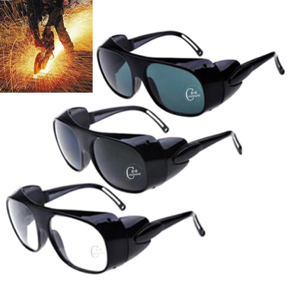 Sveisebriller øye utendørs arbeid beskyttelse vernebriller gogg Black