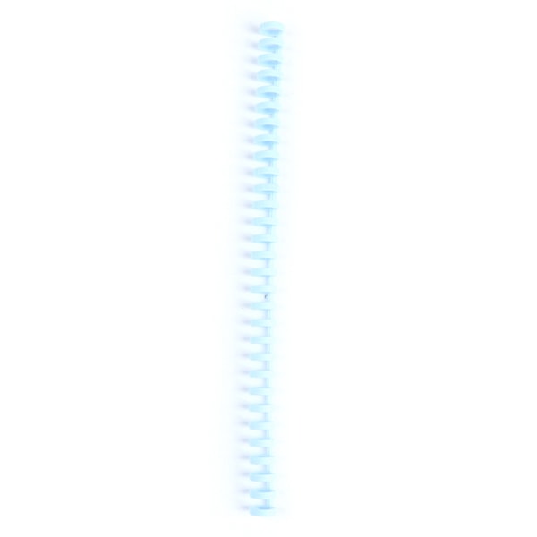 30 Huller Løsblade Plast Binding Ring Fjeder Spiral Ringe til Blue