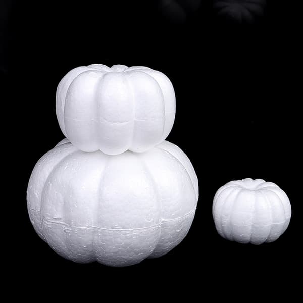 Skum Græskar Hvid Blank Halloween Jul Simulering Græskar 13cm