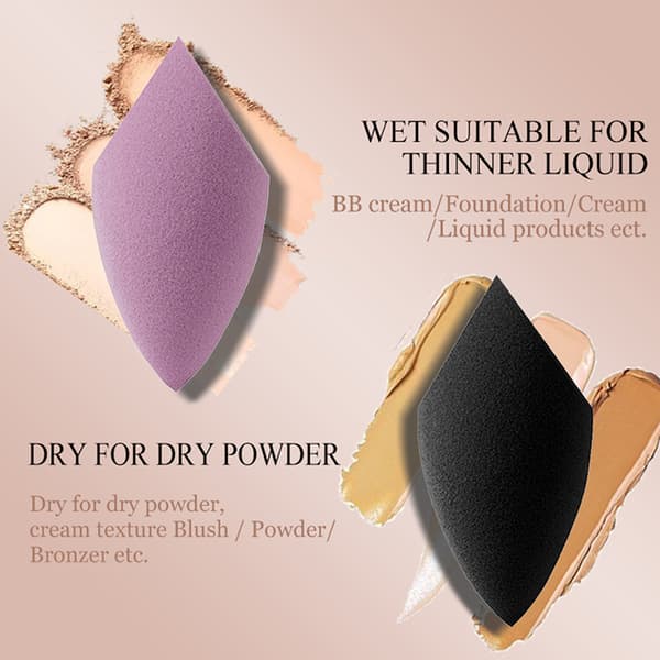 Makeup Svamp Makeup Puff Foundation Blender Svamp Makeup Æg Black