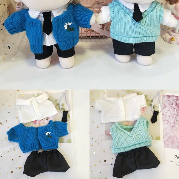 Nuken vaatteet 20 cm Idol Dolls Asusteet Pehmo nukkevaatteita Blue one size