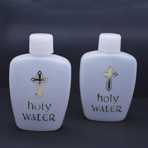 40 stk 60ml Creative Jesus Cross Pattern Holy Water Bottle Refil 40PCS