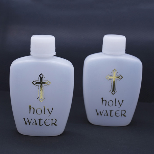 40st 60ml Creative Jesus Cross Pattern Holy Water Bottle Refil 40PCS