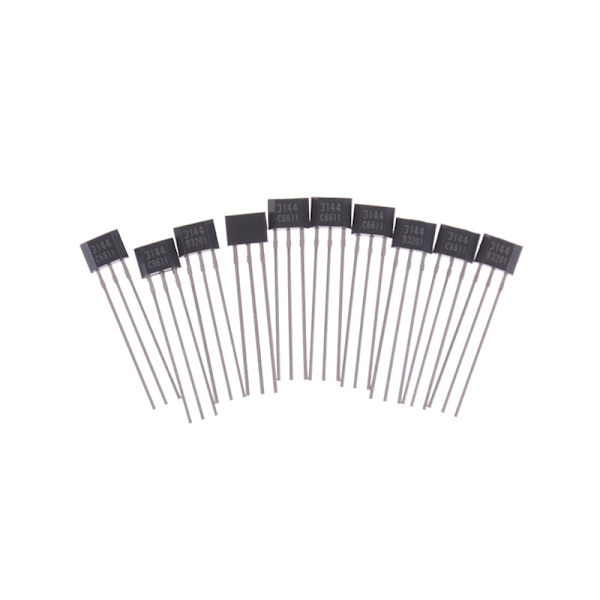 10 stk AH3144E OH3144 3144 Hall effektsensor magnetisk detektor Black one size