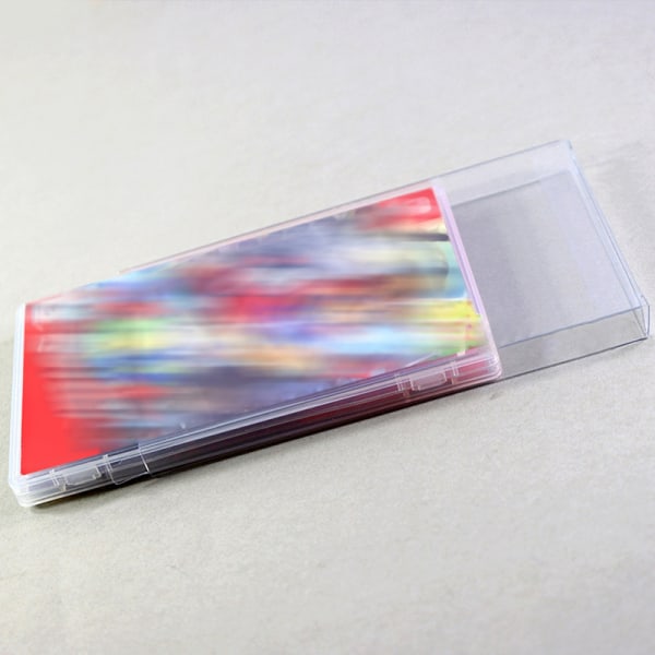 Game Card Color Box Protector Collection Transparent opbevaring Bo A one size