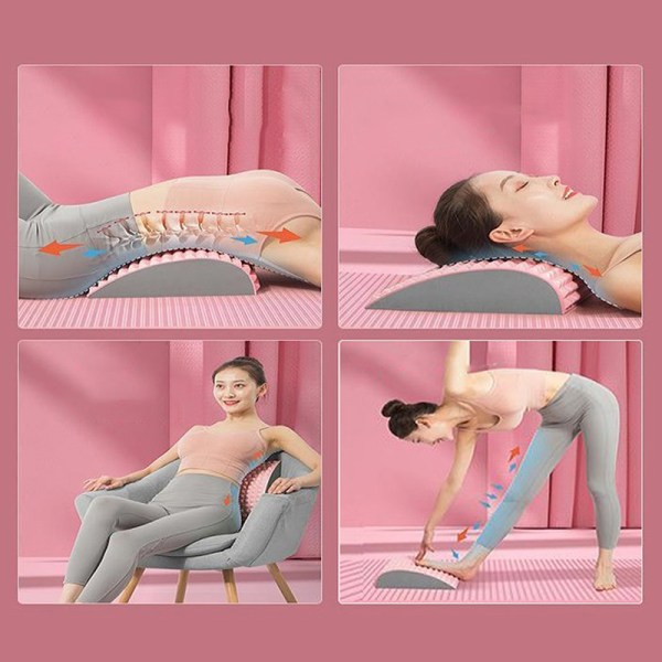 1 Stk Nakke- og rygbåre Smertetræthedslindring Akupunktstimulering Pink one size