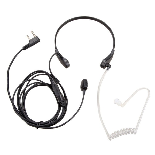 Halsmikrofon øretelefon Headset Finger PTT For Baofeng UV5R 888s Ra Black one size