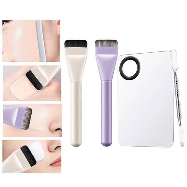 Flad Foundation Make-up Børste Palette Base Make-up Børste Kosmetik N1