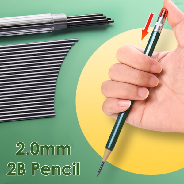 1sarja 2,0 mm:n mekaaninen lyijykynä täyttöpakkauksella Sketch Pai:n kirjoittamiseen One Size