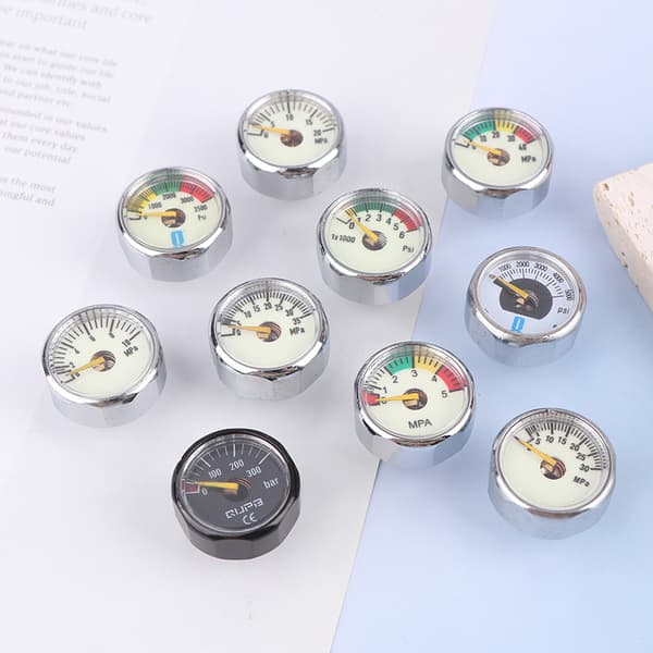 Luft Mini Mikrotrykkmåler Manometer | Gjenge M10 M8 | 5MPA 40mpa M8