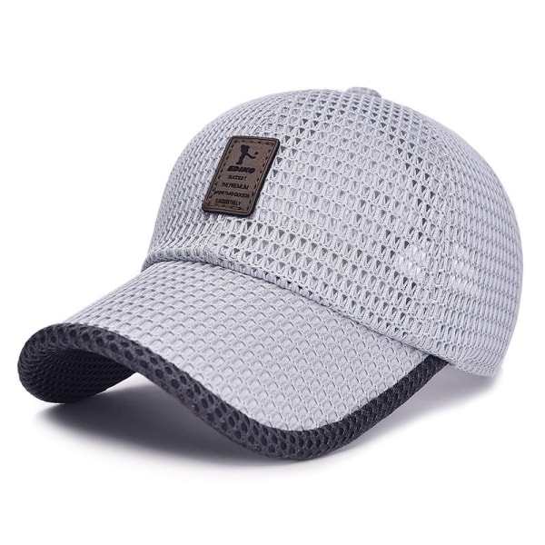 Mesh cap för män Justerbara andningskepsar män Gray onesize