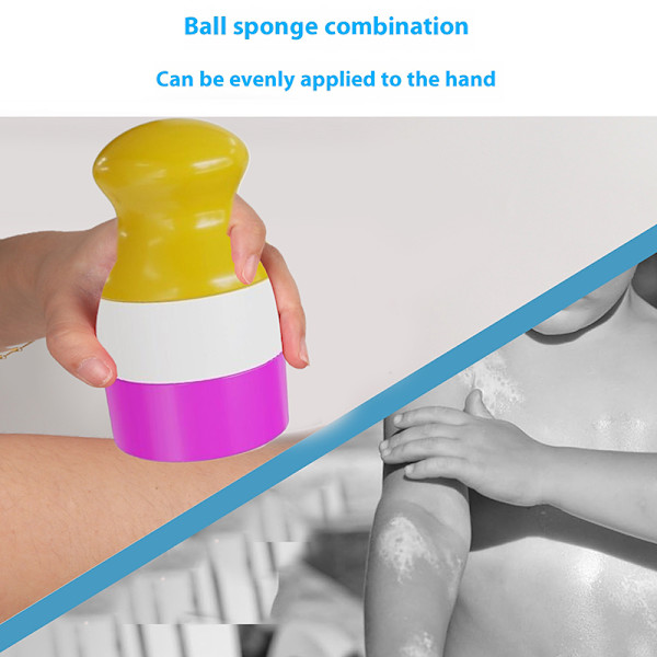 Solcreme Roller Applikator med Dyreform Roll On Svampeapplikator Red Round