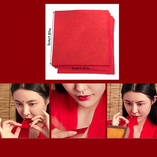 12 st läppstiftspapper Biting Lip Makeup Ancient Makeup Natural onesize