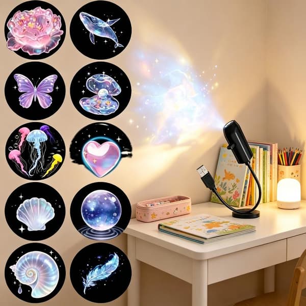 USB Magic Ocean Series Projektorlampe Justerbar Manetrumpe A1