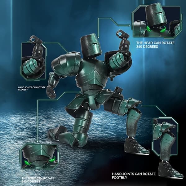 Multi-ed Flyttbar Shapeshift Robot Kriger 3D-printet Ridder Mann A1