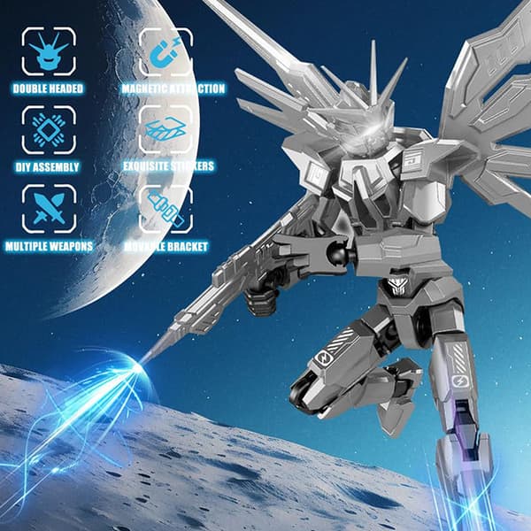 Multi-ed Flyttbar Shapeshift Robot Warrior 3D-printad Riddarman A3