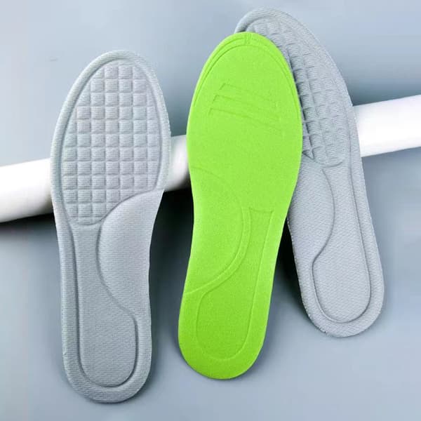 2 STK Bløde Memory Foam Indlægssåler Deodorant Svedabsorberende Massage Sp Grey 39-40