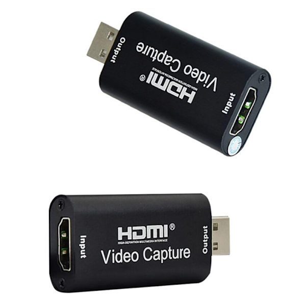 Video Capture Cards o Capture Adapter HDMI til USB 3.0 Definitio Black One Size