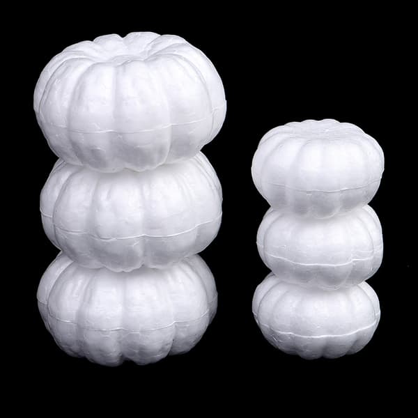 Skum Gresskar Hvit Blank Halloween Jul Simulering Gresskar 13cm
