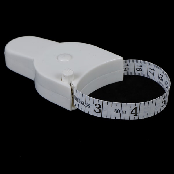 2 kpl vartalon mittanauha vyötäröruokavalion painonpudotuksen mittaamiseen White 2Pcs