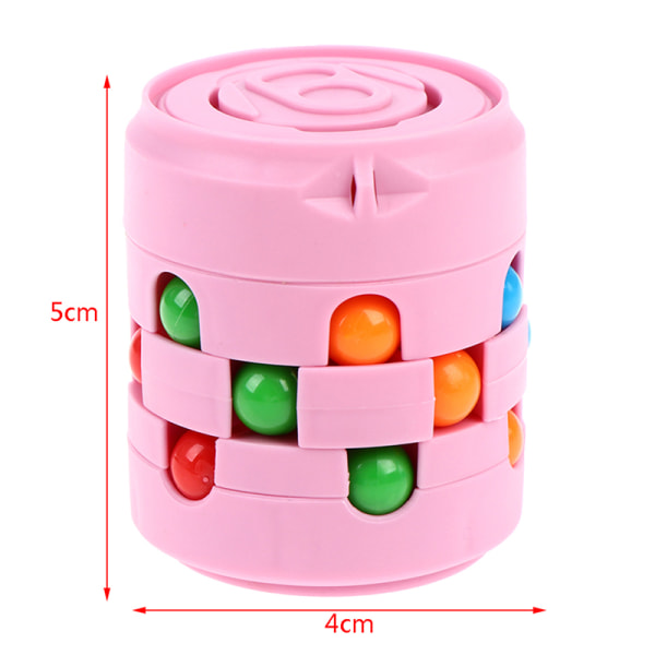 CAN Cube Top Finger Spinning lievittää työkalua aivopelilelu Pink one size