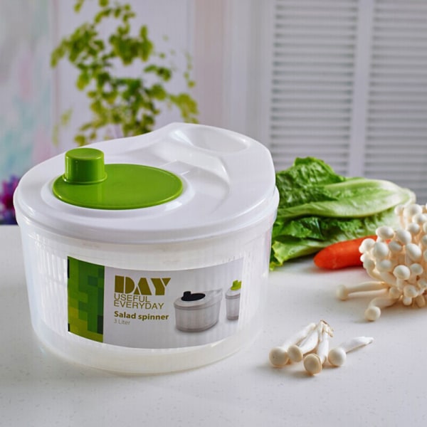 Grøntsager Salat Spinner Salat Blad Vegetabilsk Dehydrator Vask White one size