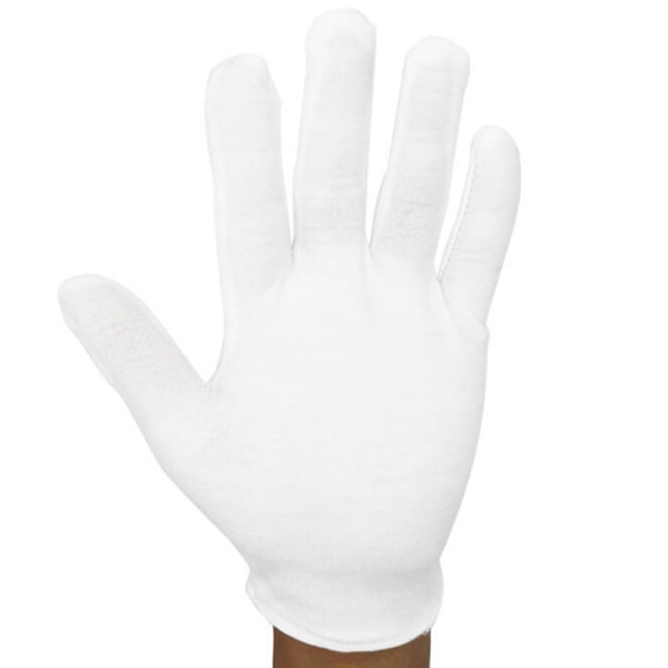 6 par vita handskar bomull mjuka tunna mynt sm a6fd | Fyndiq