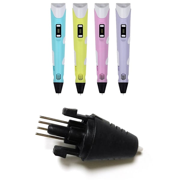 Printer Pen Injector Head Dyse Til Anden Generation 3D 5V Pr Black one size