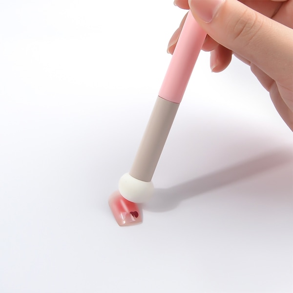 1 Stk Gradient Shading Pen Dotting Brush Svamphoved Nail Art Br Pink onesize