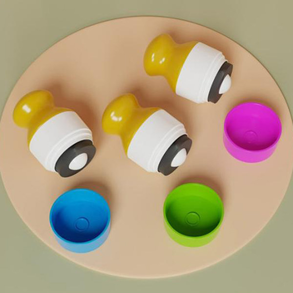 Solcreme Roller Applikator med Dyreform Roll On Svampeapplikator Red Round