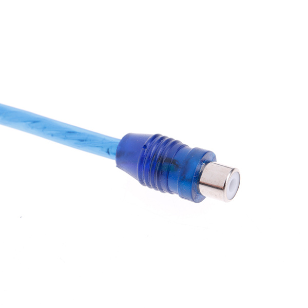 1Pc RCA hun til han splitter stereo o Y adapter kabel ledning c Blue A1
