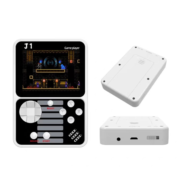 3-tums inbyggd 500-spel Retro Portable Mini Handheld Video G A1 one size