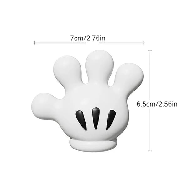 Mickey Palm Simple Håndkleholder Barn Veggmontert Tannbørste Onesize