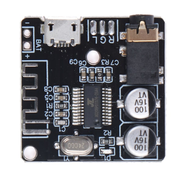 DIY Bluetooth eller Receiver Board Bluetooth 5.0 MP3 Lossless Decod Black One Size