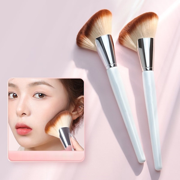 Kosmeettinen puuterisivellin Meikkisiveltimet Nose Shadow Brush Face Con White onesize