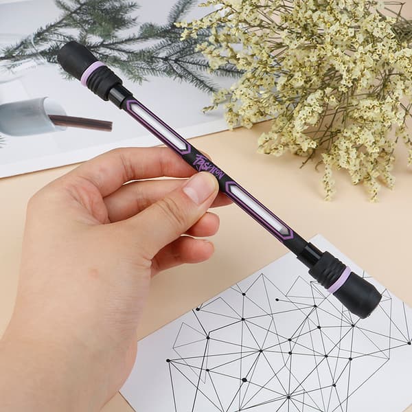 4PCS Spinning Pen Creative Random Flash Rotating Gaming Gel Pen one size