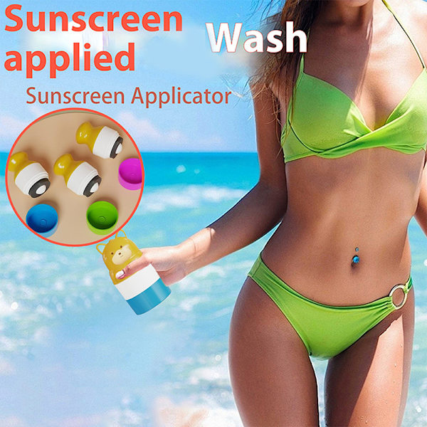 Solcreme Roller Applikator med Dyreform Roll On Svampeapplikator Red Cat