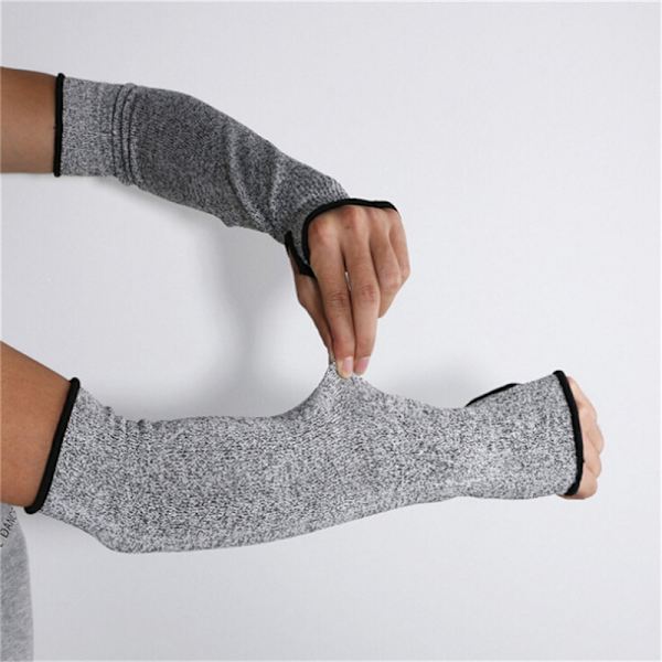 1 par sikkerheds anti varmebestandige ærmer Arm Guard Protector G Gray one size