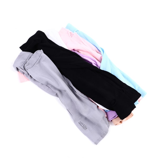 Ice Silk Sleeve Cuff Varsi Uv Sun Protect Antislip Summer Outdoo Pink One Size