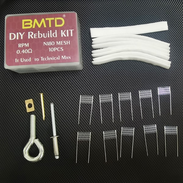 DIY Rebuild Kit for RPM Coil 0,4ohm Replacement Coil Kit RPM Ni 58*45*20mm