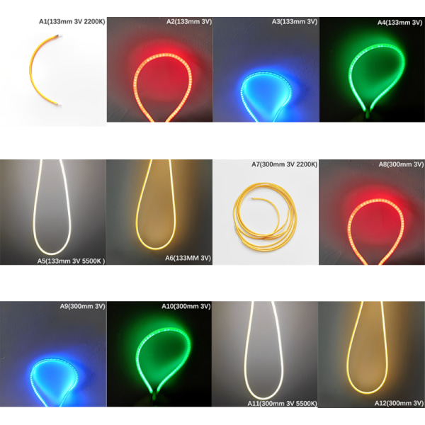 För Edison Bulb LED-lampa delar Gör-det-självtillbehör Diode Flexibel F A11 one size