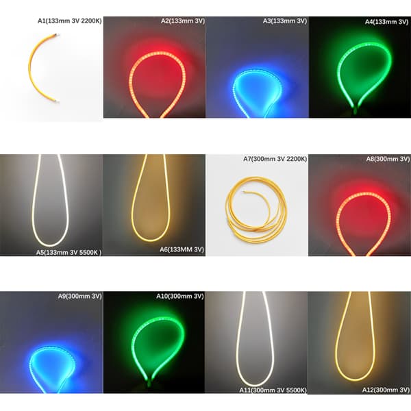 Til Edison Bulb LED-lampedele gør det selv-tilbehør Diode Fleksibel F A12 one size