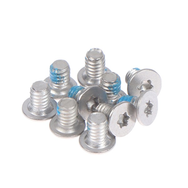 10 st Laptopskruvar för XPS13 15 9343 9350 9360 9550 9560 5510 Silver one size